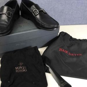 Mens Monte Rosso Leather Shoes Size 8